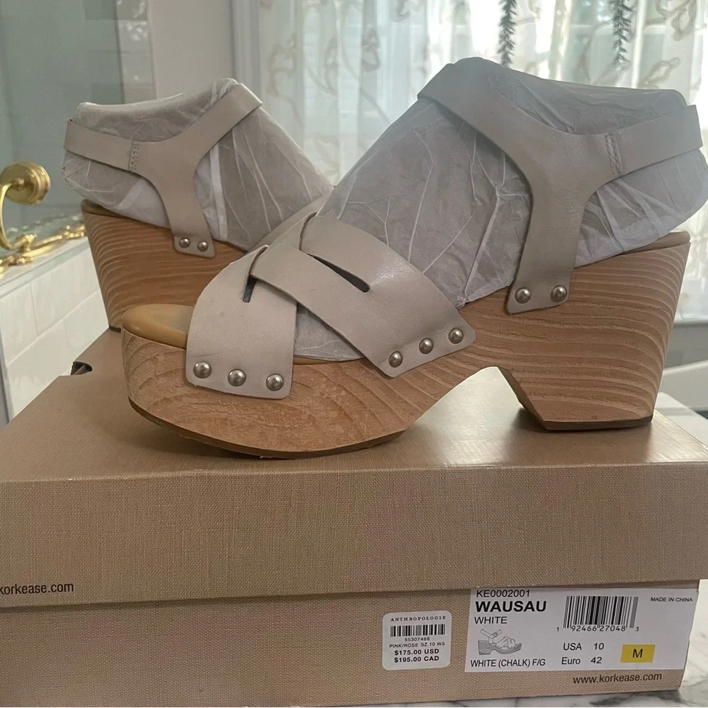 Kork-Ease Anthropologie Wausau ~Platform Sandals Anthropologie Size 10